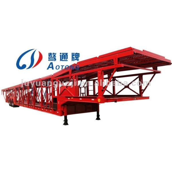 Максимальная полезная нагрузка 30000 кг 2 оси Двухэтажное транспортное средство для перевозки грузовика Прицеп для автомобилей 15/21