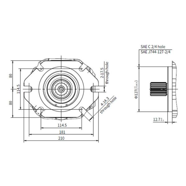 High Pressure Axial Piston Hydraulic Motor Variable Displacement Pump HP5V SERIES