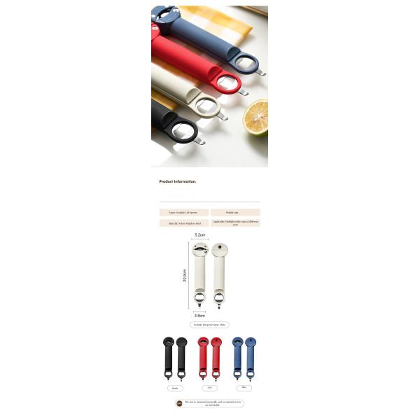 Multifunctional Magnetic Bottle Jar Opener for Wine Retractable Design User-Friendly