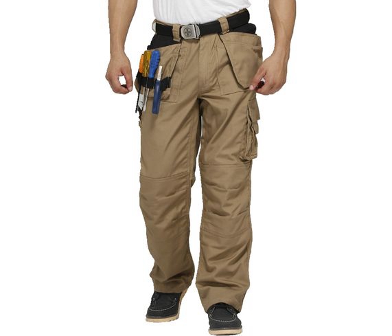 Cordura Reinforcement Heavy Duty Canvas Work Pants Anti Rubbing With Multi Pocket