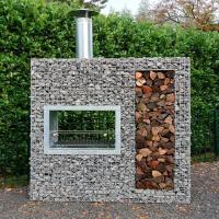 Décoration personnalisée Boîte en gabion soudé Murs de retenue Boîte en gabion en pierre panier