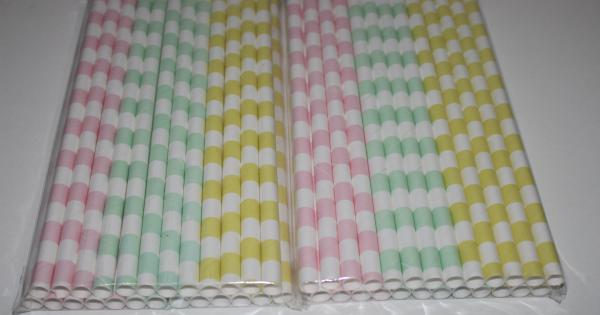 10mm party supplies paper straws