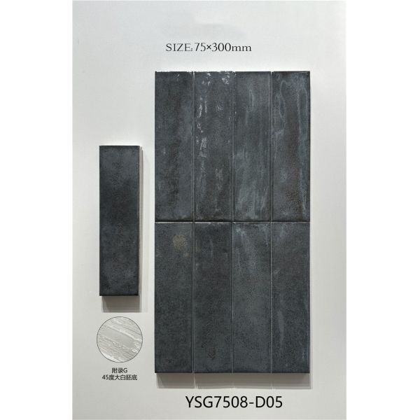 Stunning and Durable 75x300mm Glossy Ceramic Wall Tiles For Living Room