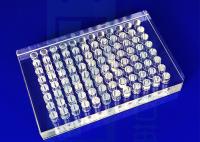 Usinage de précision de microplaque transparente UV à fond plat SIO2 96 puits
