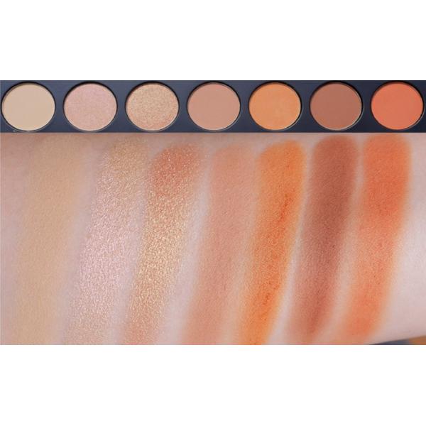 Neutral Eye Makeup Eyeshadow High Pigment Autumn Orange Toned Eyeshadow Palette