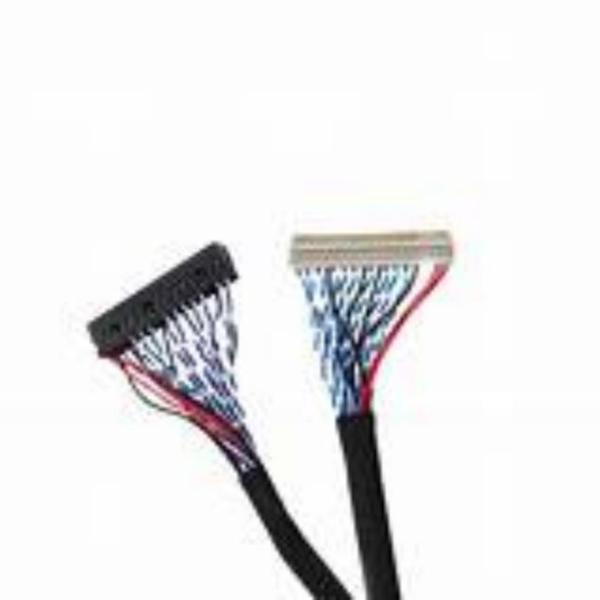 Dielectric Strength ≥1000V/min LVDS Cable Black Flammability Rating UL VW-1