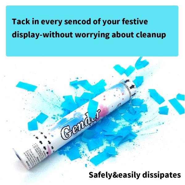 Gender Reveal Confetti Cannon Party Popper Confetti Launcher Confetti Shooter OEM ODM