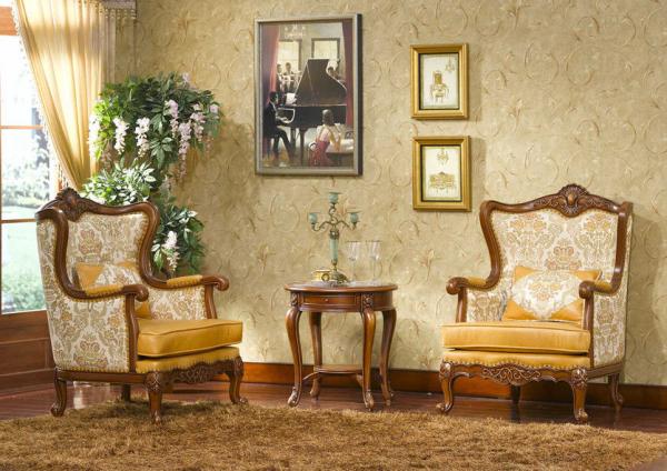 Apricot Modern Classic Leisure Armchair Bedroom Balcony Furniture