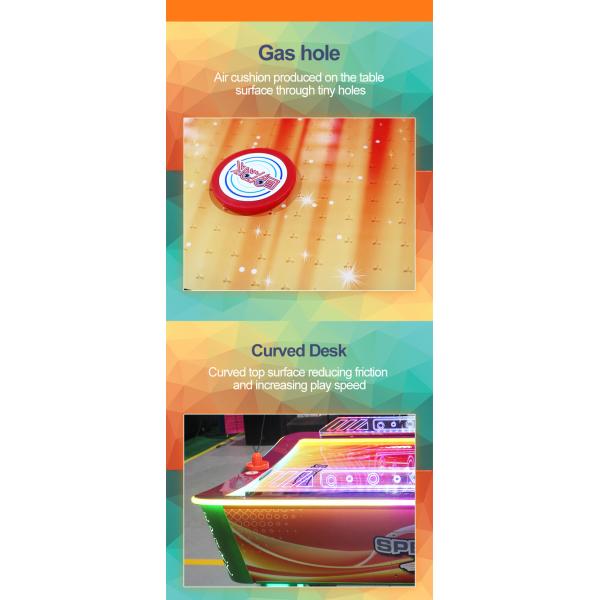 Curve Surfuce Air Hockey 2 Players Coin Operated Machine / Ticket Redemption Games