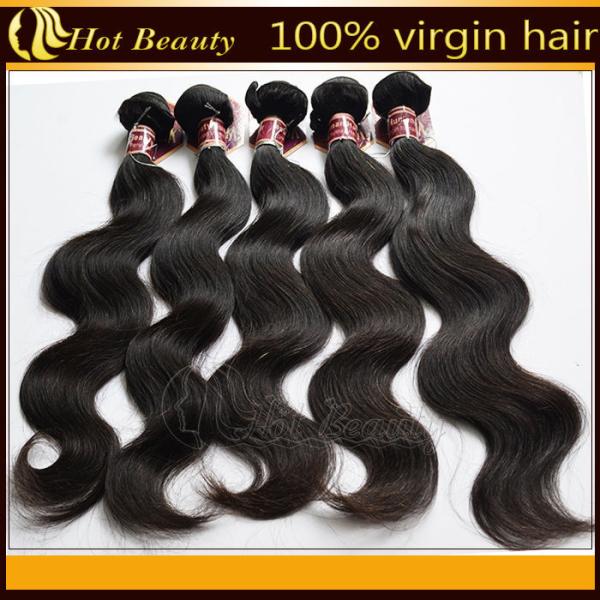 Natural Black Virgin Human Hair Extensions Not Frizzy For Peruvian 22 Inch