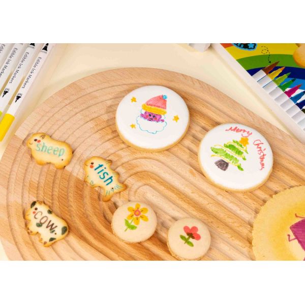 Food Safe Edible Marker Pen For Cake Decorating Orange Green Blue