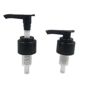 Fechamento liso da loção do preto da bomba 28mm do distribuidor do PE 24mm para