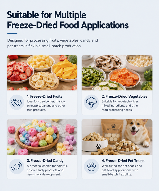 2.5M2 High-Capacity Vacuum Freeze Dryer for Long-Term Food Preservation