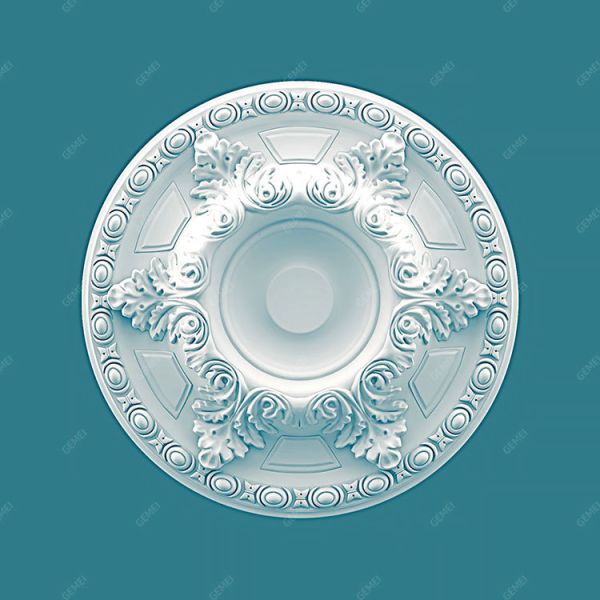 M-7168 Factory Supply Easy Install Flexible Urethane Polymer Ceiling Medallion Decoration