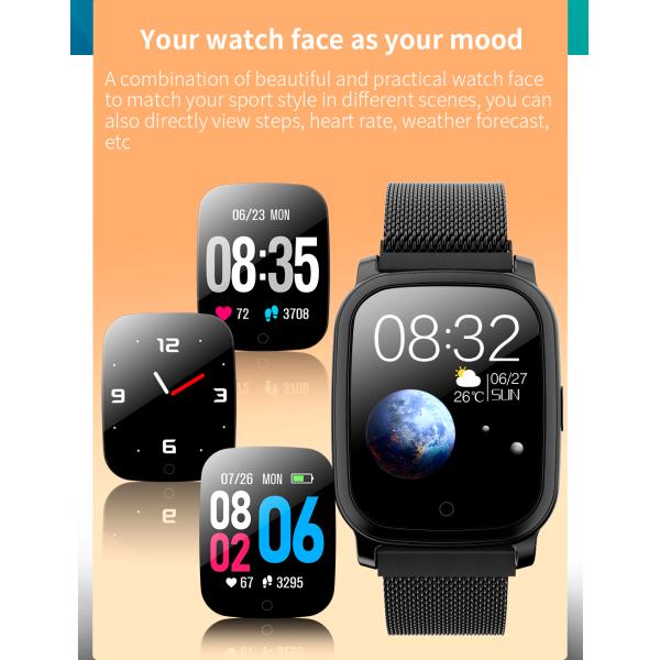 CV06iR 1.3'' 140mAh Nordic 52832 Smartwatch With BP Monitor