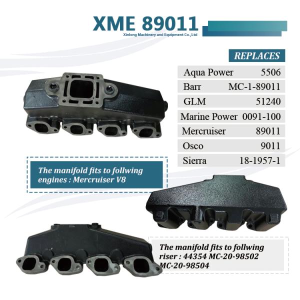 Upgrade Your MerCruiser 7.4 with Exhaust Manifolds Risers Kit and Included Accessories