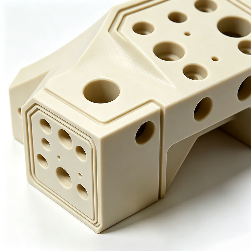 Custom CNC Machined PEEK Plastic Components with High-Temperature Resistance, Chemical Stability, and Strict Dimensional Tolerance