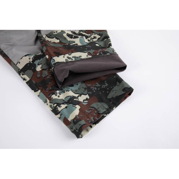 Mens Camouflage Outdoor Work Pants Fleece Lined Snow Bib Pants