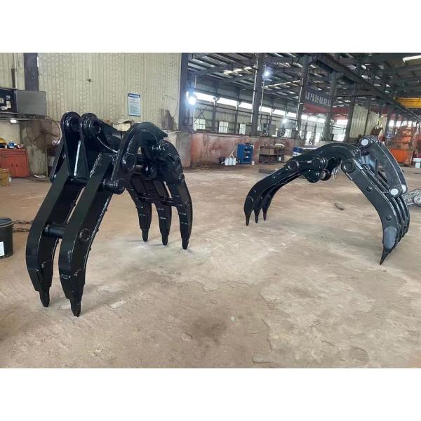 CE Antiwear Mechanical Grab For Excavator ,  Jcb Liebherr Scrap Metal Grab