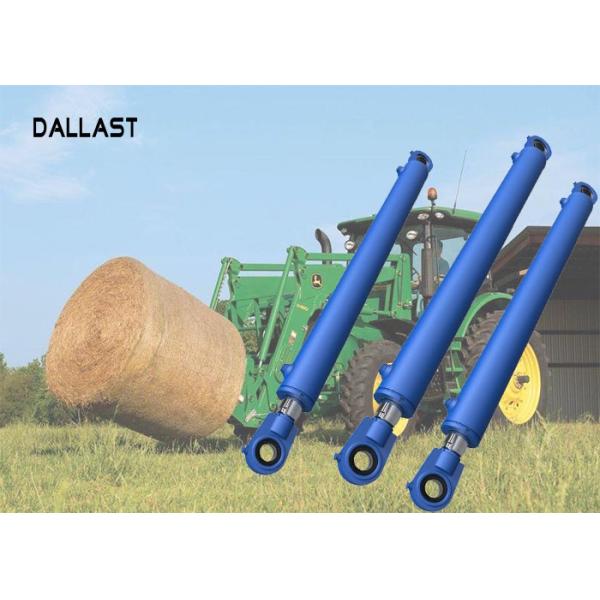 Agricultural Hydraulic Cylinders For Harvester Double Acting Painted Chrome
