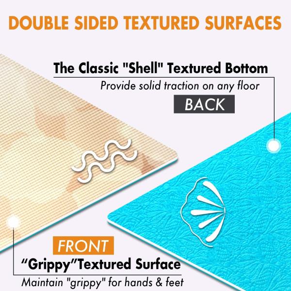 Wholesale OEM Premium Print Yoga Mat for Women Non Slip Exercise Mat with Carrying Strap & Mat Bag