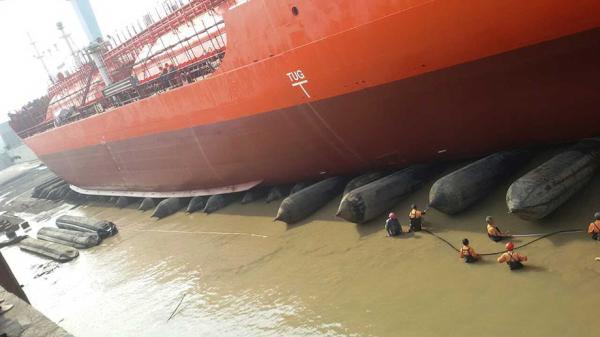 Navio de levantamento do lançamento de doca seca de Marine Rubber Ship Launching Airbags
