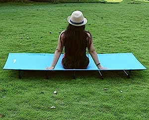 Oversized Portable Foldable Outdoor Bed for Adults Kids, Heavy Duty Cot Traveling Gear Supplier, Office Nap, Beach