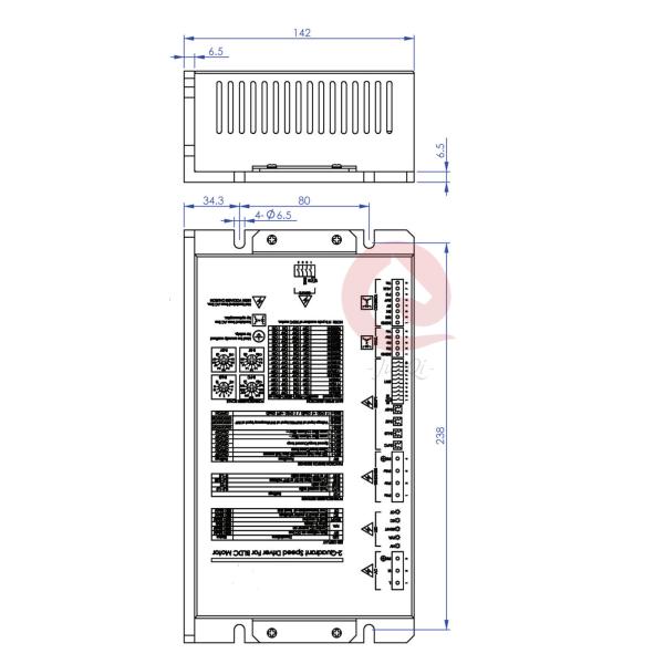 High Voltage 220VAC 3.7Kw Brushless DC Motor Driver With Parameter Settings