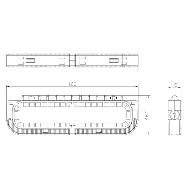 Коробка распределения оптического волокна XDK FTTH с соединителем SC быстрым