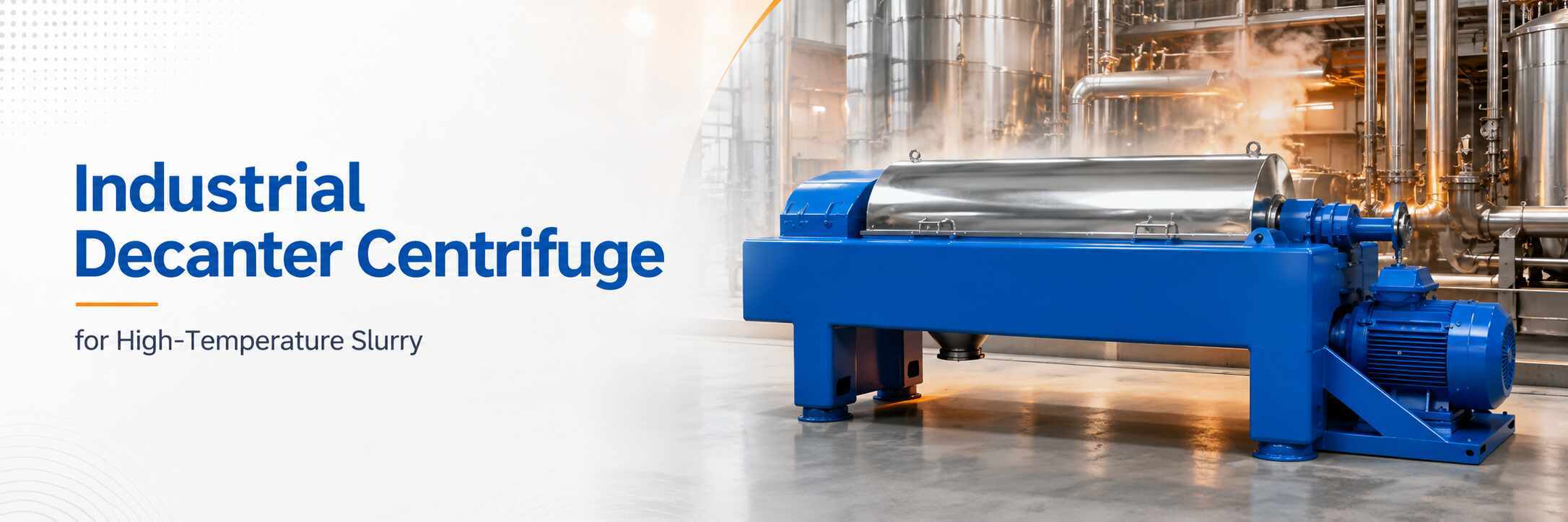 Industrial Decanter Centrifuge for High-Temperature Slurry