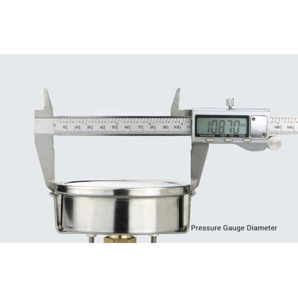 Clamp Type Design 100mm Axial Hydraulic Oil Pressure Gauge for Precise Measurements