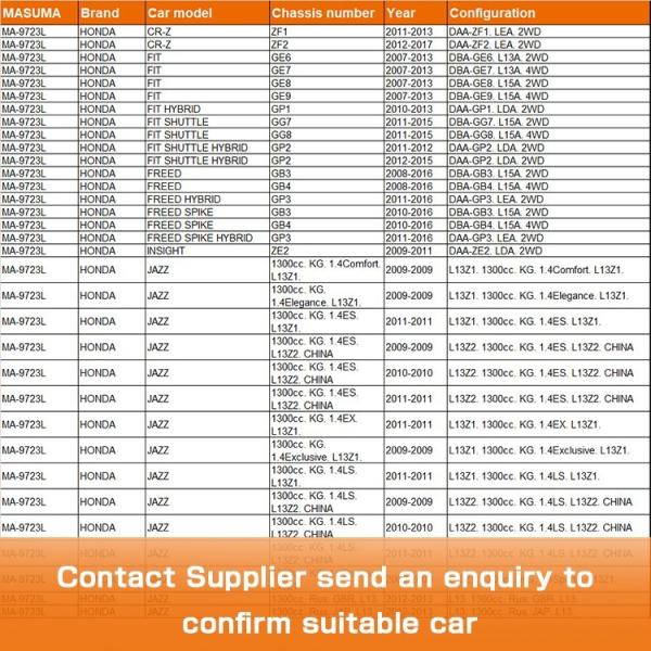 Pièce de rechange automobile japonaise bras de contrôle de suspension avant pour HONDA INSIGHT ZE MA-9723L