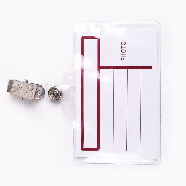 high quality plastic ID card transparent badge holder