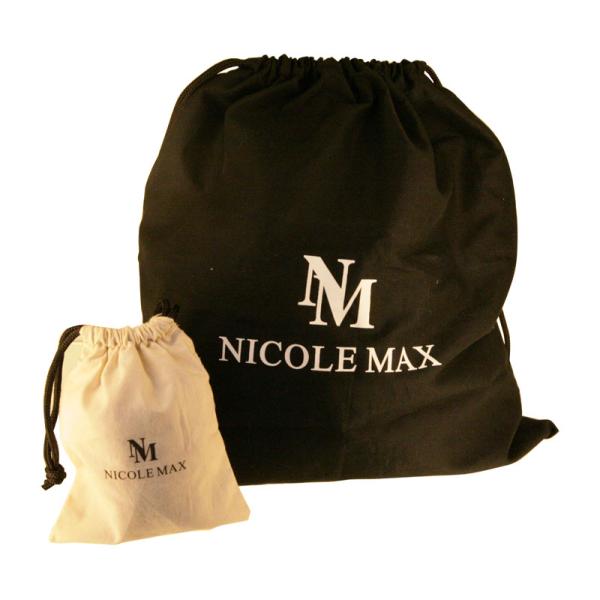 NM Twill Drawstings Cotton Bag, Reusable Shopping Bags With Black PP Cords