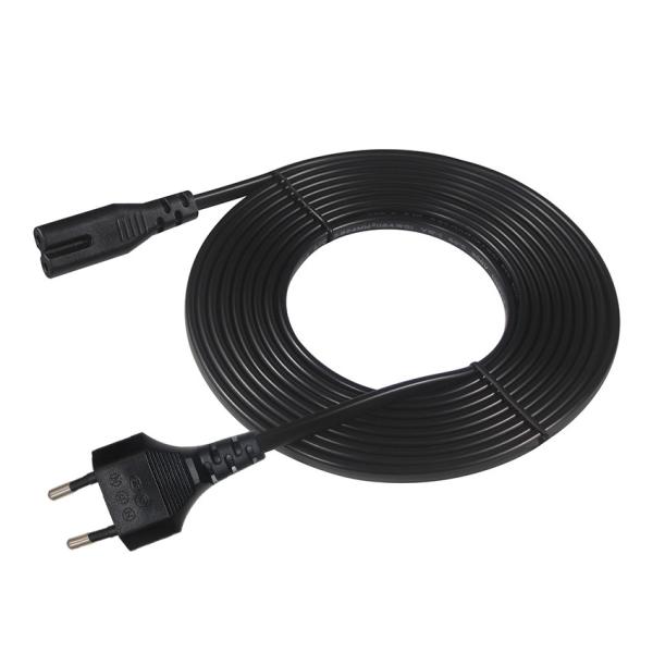 VDE Approved 1.5m EU 2Pin to IEC C7 C8 Laptop Power Cord
