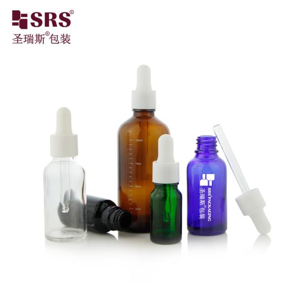 Cylindrical Empty Glass Dropper Bottle 15ml For Kids Medicine