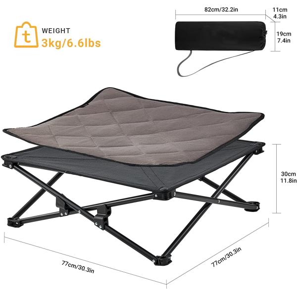 Стабилизированная охлаждая кровать собаки перемещения Washable сетки на открытом воздухе