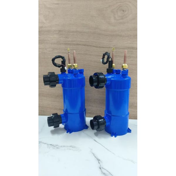 Titanium Heat Exchangers Free Swimming Pool Heat Using Waste Heat Recovery From Air Conditioner