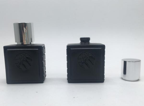 Women / Men Empty Glass Spray Perfume Bottles 30ml Frosted Black Sample Available