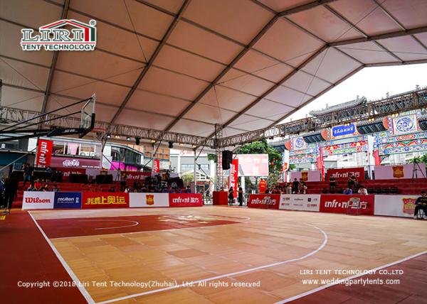 Self - cleaning 10m Height Aluminum Sport Event Tents For Temporary Mobile Stadium