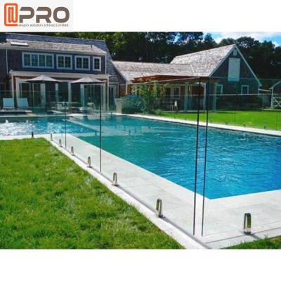 Aluminum Swimming Pool Balustrade Luxury Outdoor Glass Handrail