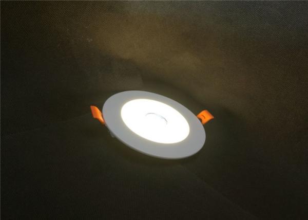 Two Color 6W+6W COB Led Downlight Recessed Round Ceiling CRI 70 For Restaurants