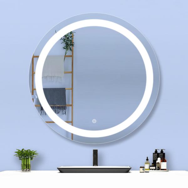 Remplaçable 2835 24VDC 12W/m éclairage rétroéclairé Ronde miroir pour l'industrie hôtelière