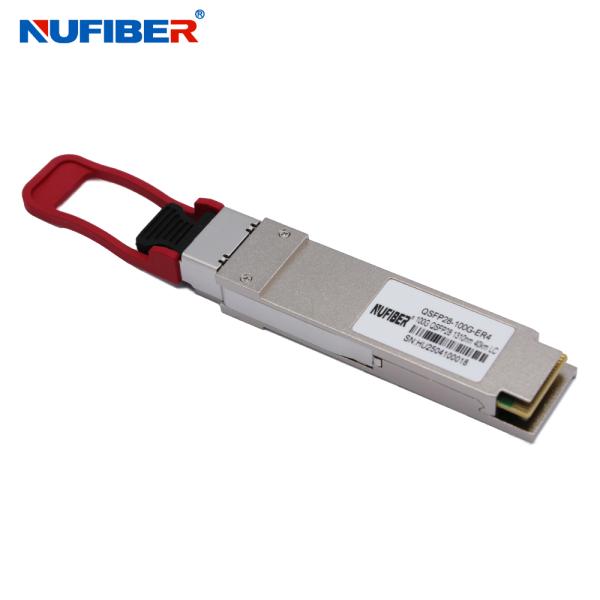 QSFP28 100G ER EML Fiber Optical Transceiver Module With FEC Up To 40KM