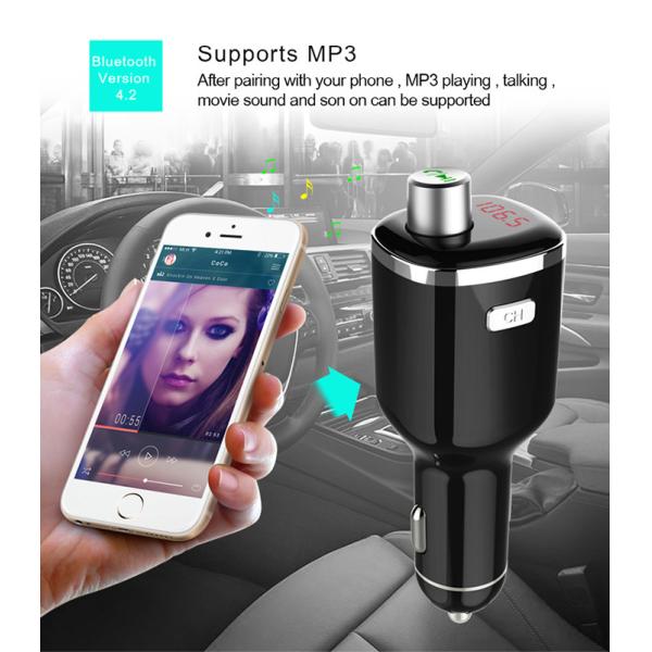 Car Bluetooth Adapter / Double USB Car Charger UDisk Stereo Music Play