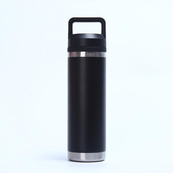 27oz Stainless Steel Standard Water Bottle Double Wall Vacuum Bottle With Comfortable Carrying Handle Hot Cold Water 24 Hours For Gym Travel Outdoor Workout