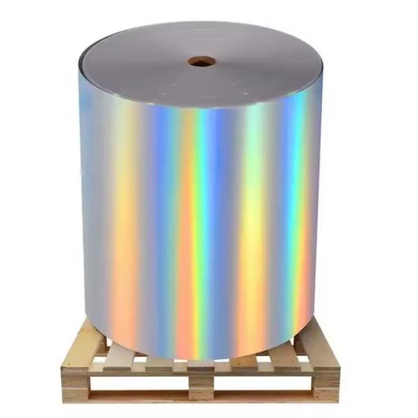 Adhesive Holographic Film Adhesive Labelstock Adhesive Film WG4733 with Top Coating