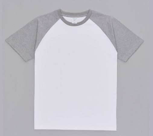 Small Quantity Clothing OEM Factory 230g Raglan Round Neck Short - Sleeved 100% Cotton T - Shirt