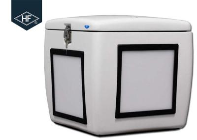 Motorcycle Scooters Food Delivery Box 85L Fiberglass With Led Light 500 * 485 * 495mm