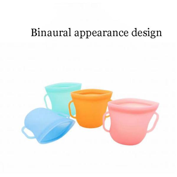 Portable Breast Milk Washable Reusable Storage Bag For Children'S Snacks Preservation Cup